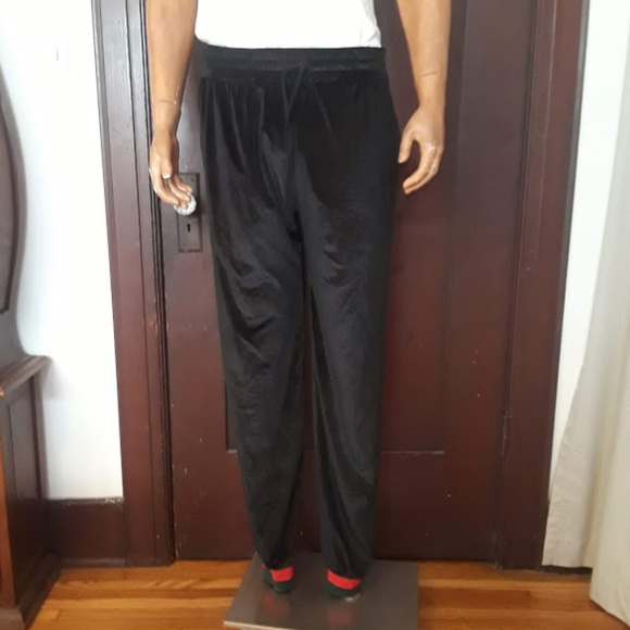 Iconic Mens Stretch Velvet Regular Jogging Pants - Picture 4 of 8